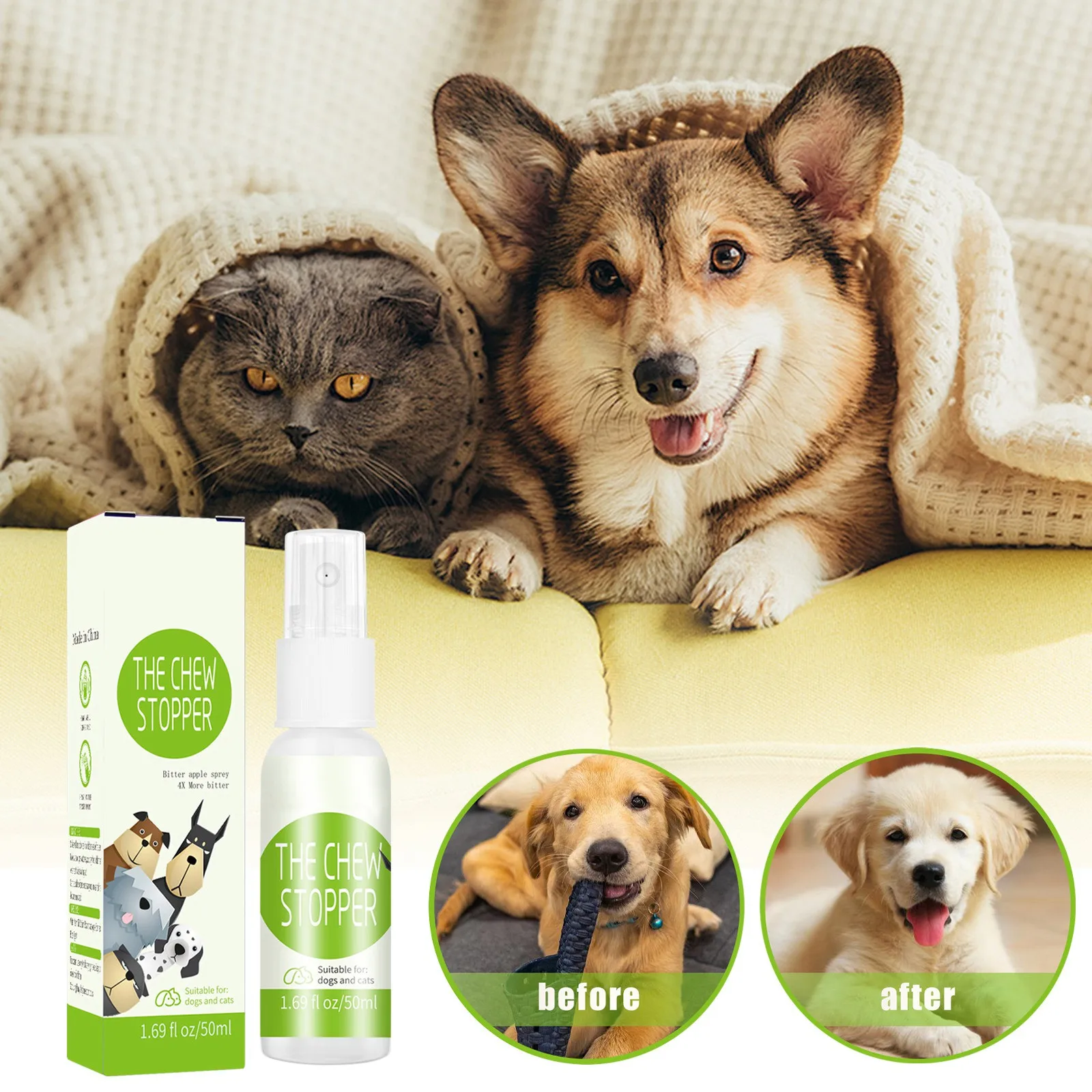 Cat Deterrent Spray Pet Restricted Area Spray Repel Cats And Dogs From Urinating And Defecating Everywhere Scratching House cat deterrent spray