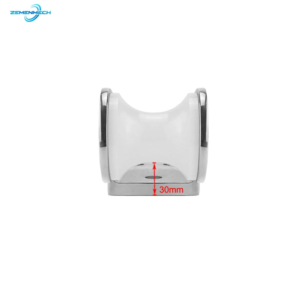 316 Stainless Steel Boat Bow Anchor Roller Bracket Yacht Lift Roller With Rubber Wheel For Fixed Anchor Heavy Duty Marine Grade