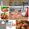 Electric Meat Grinder Powerful Heavy Duty Meat Mincer hot dogs Grinder Stainless Steel Food Processor Sausage Stuffer 6
