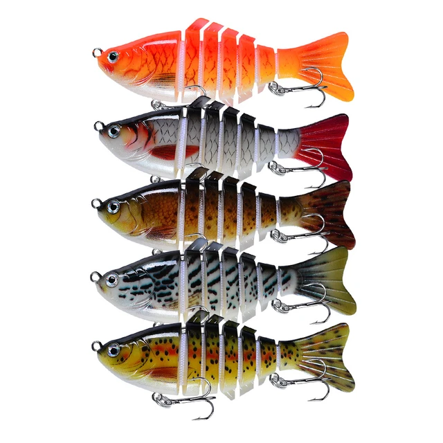 Fishing Lures For Bass Trout 3pcs Segmented Multi Jointed Swimbaits Slow  Sinking Swimming Lures Bionic Hard Bait For Freshwater - Fishing Lures -  AliExpress