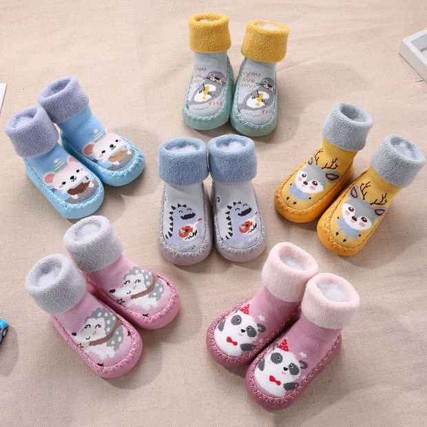 Chaussettes Antidérapantes Pour Bébé, En Coton, Motif Animal De Dessin  Animé, Nouveau-né, Automne Et Hiver, Pour Enfant, Garçon Et Fille -  Chaussettes - AliExpress