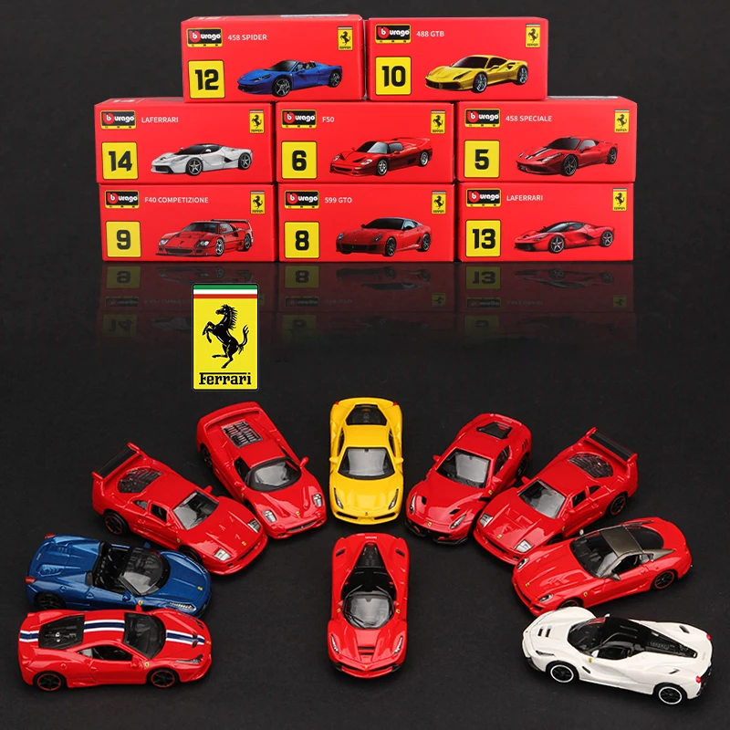 1:64 Ferrari F40 Laferrari Enzo Sf90 Modello Di Auto In Lega Ferrari F50 458 599 488 Diecast Veicolo Giocattolo Auto Giocattolo Per Bambini Regalo Per