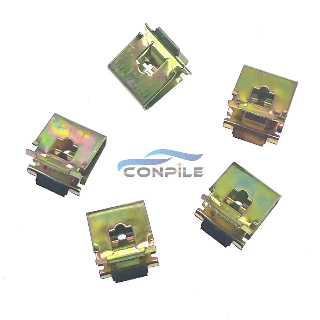 5 Pezzi Per Bmw X3 X5 Mini Portellone Tronco A-Pillar C-Pillar Pannello Interno Fibbia A Clip Fissa In Ferro