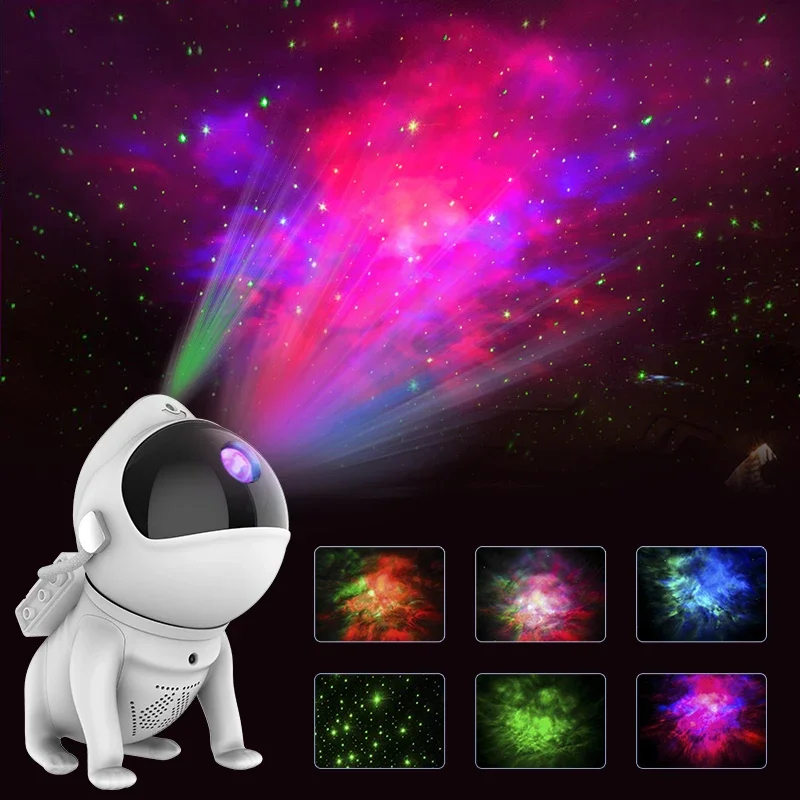 

Space Dog Night Light Galaxy Projector Nebula Lamp Bedroom LED Light Starry Night Decoration Bluetooth APP Control Gift for Kids