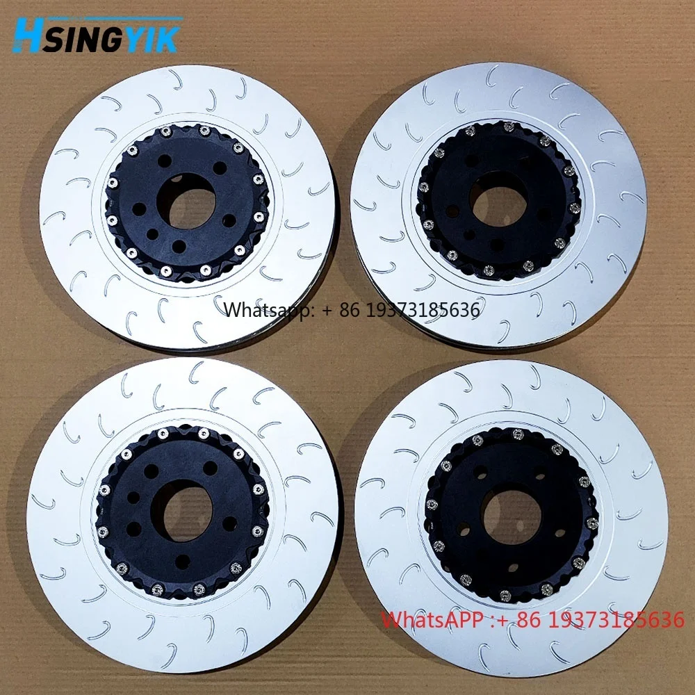 400MM 356MM 390MM 맞춤형 디자인 2피스 웨이브 디자인 로터 브레이크 디스크 (아우디 S6 S7 S8 RS6 RS7 용)