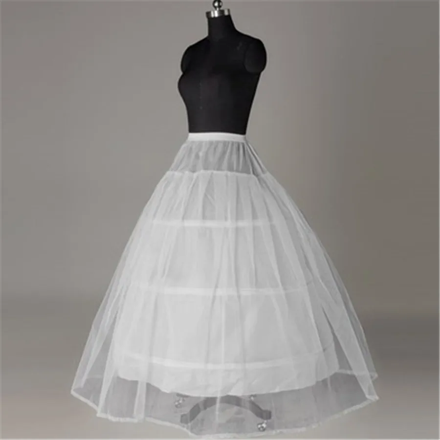 Wedding Petticoat 3 Hoops A-Line for Ball Gown Wedding Dress