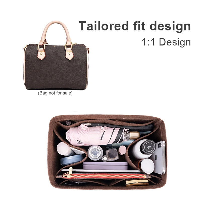 For SPEEDY 25 30 35 Felt Insert Bag Women Insert Organizer Handbag Liner  with Ipad Pouch Cosmetics Makeup Bag Inner Bags - AliExpress