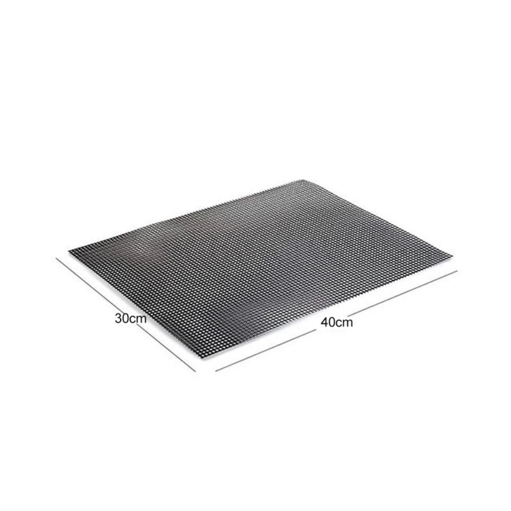 Non-stick Barbecue Mesh Mat High Temperature Resistant BBQ Grid Pad Baking Net Pad Kitchen Cooking Smoker Mat Grill Tool
