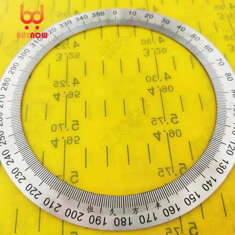 130x101x1 Dial Stainless steel round dial angle piece mechanical accessories Stainless steel decorative plate 4
