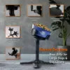 Adjustable Elevated Dog Bowl Stand with Non-Slip Base 3 Height Tilt Settings 14-24.5cm Bowls Stainless Steel Dish for Dogs Cats 2