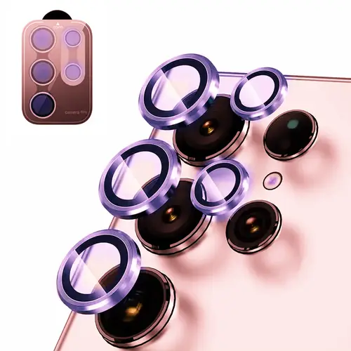 Camera Lens Protector For Samsung S25 S26 Ultra S24 S23 S22 Ultra Case Tempered Glass Film Titanium Alloy Ring Phone Accessories - Image 7