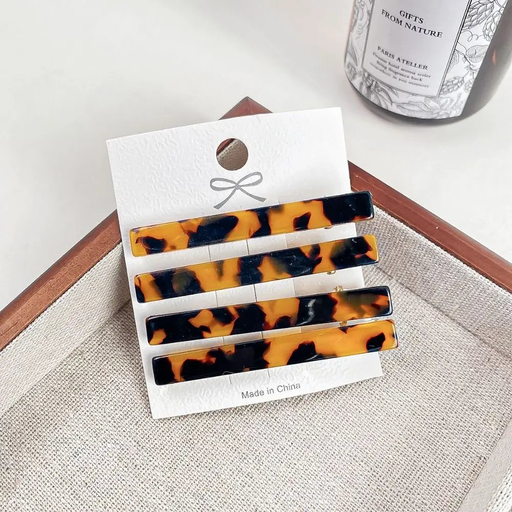 

Colorful Acetate Hair Clip Temperament Hair Ornament Headdress Minimalist Hair Clip Figure Acetic Acid Barrettes Girls