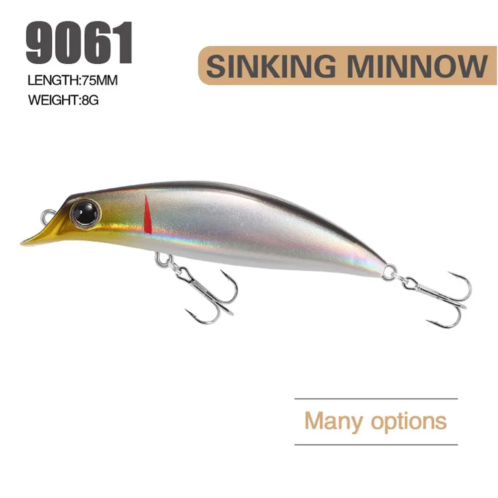 

Outdoor Useful Tackle Winter Fishing Minnow Baits Fish Hooks Minnow Lures Long Casting Lure
