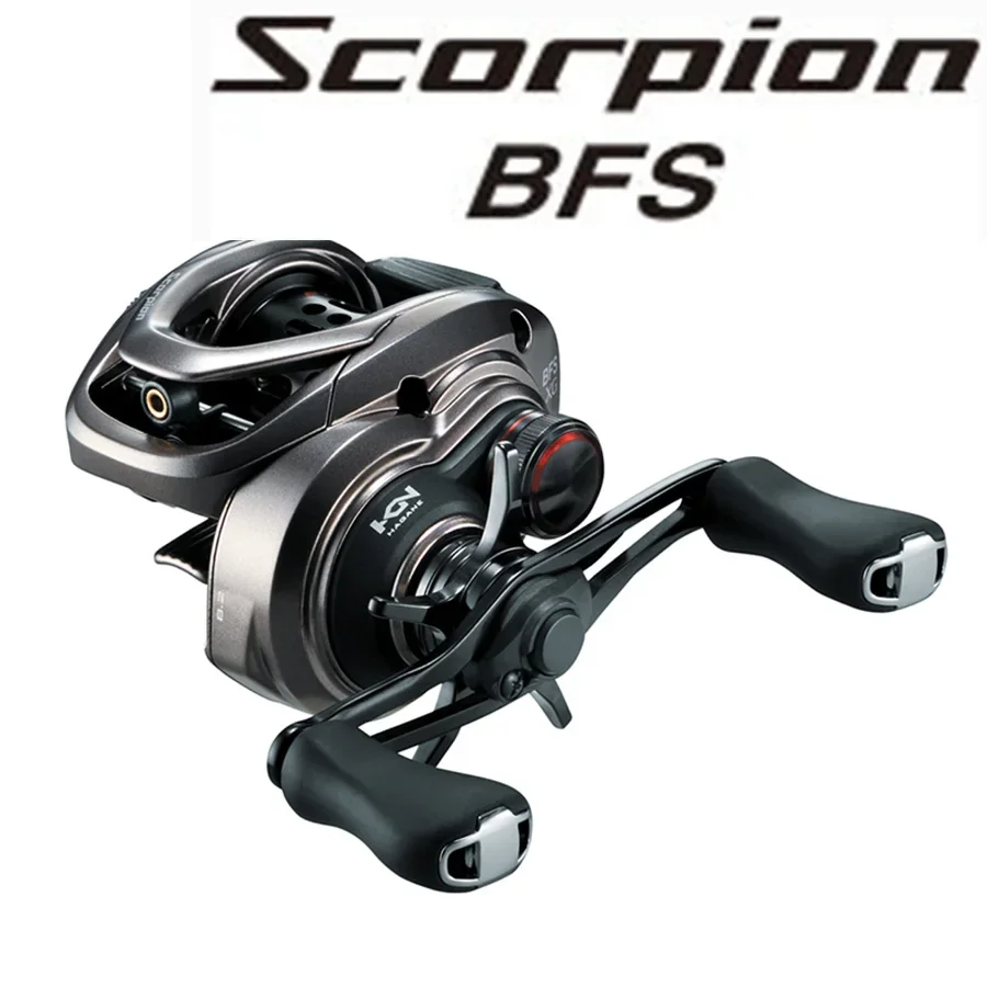 

2017 оригинальные Рыболовные катушки SHIMANO Scorpion BFS с левой и правой рукояткой, микрокатушки для тонкой настройки, тормозная система, колеса для морской воды