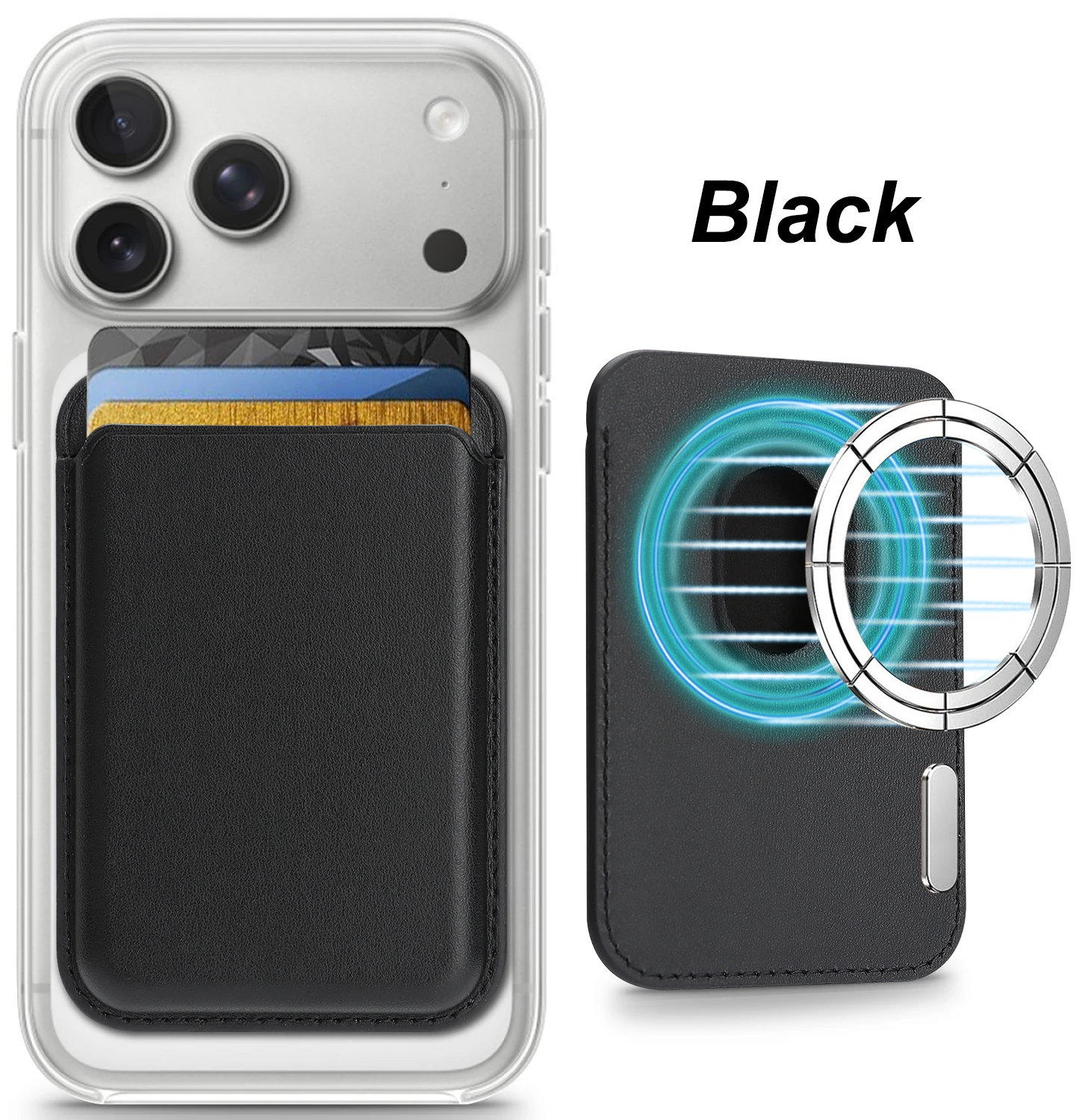 Magnetic Multi-Color Card Holder with Comfortable Grip