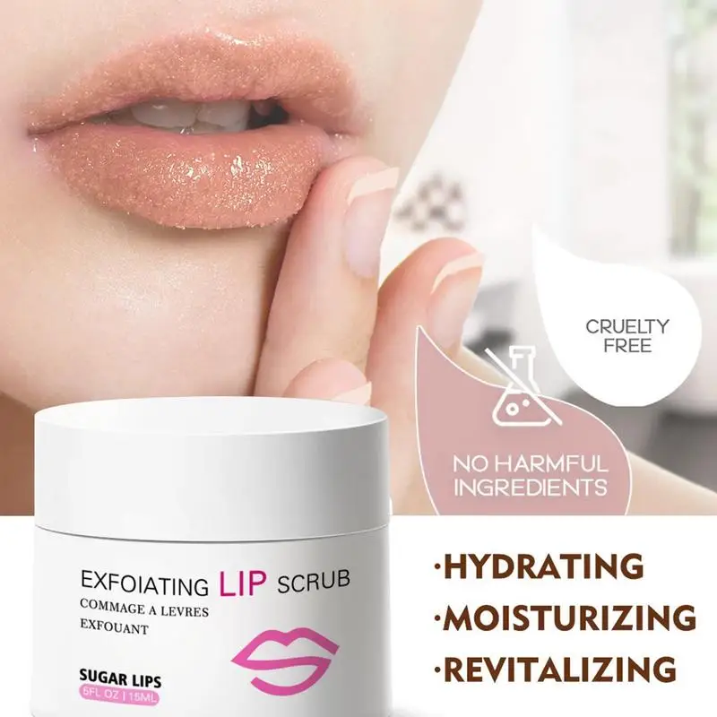 Lip Scrub Exfoliator Hydrating Moisturizing Lightening Pigmentation Lip