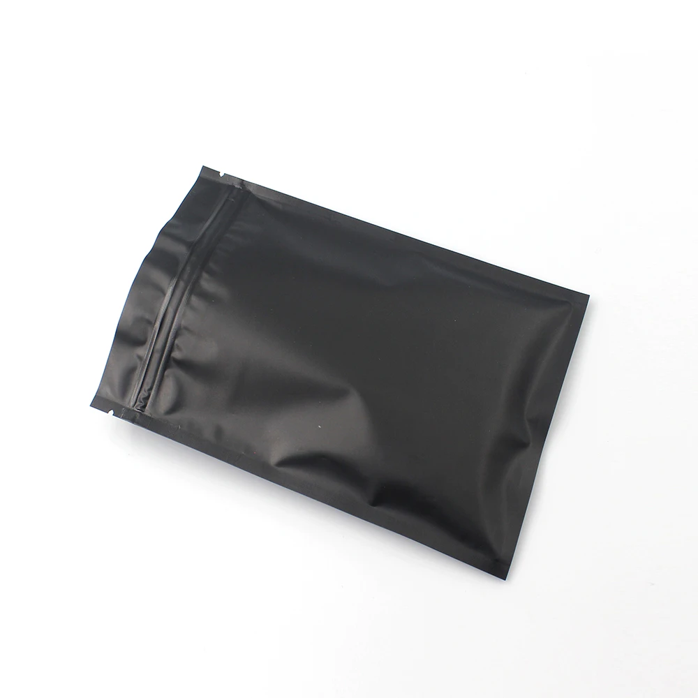 8.5x13cm Matte Black Heat Sealing Small Plastic Zip Lock Package Bag Smell Proof Aluminum Foil Mylar Powder Food Storage Bags 5