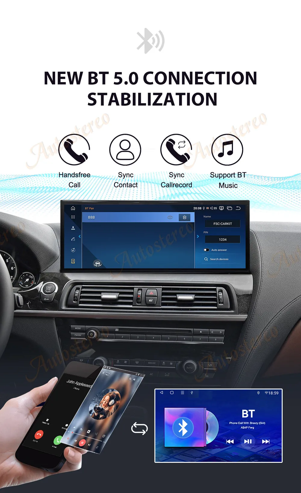 15.8 Inch Qualcomm 680 Android 13 Carplay For BMW 6 6GT M6 F06 F12 F13 Car Multi