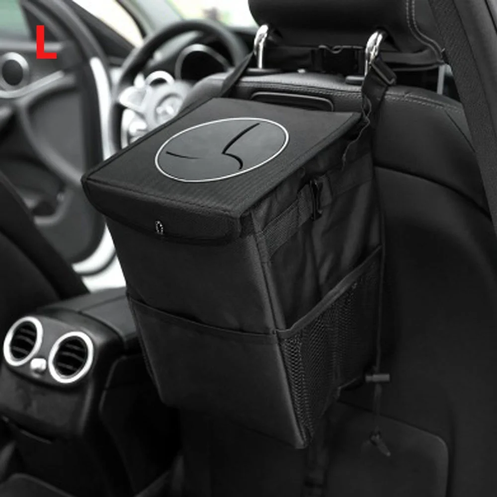 1 Pcs Portable Waterproof Car Trash Can Auto Organizer Garbage Can Car Accessories - 4