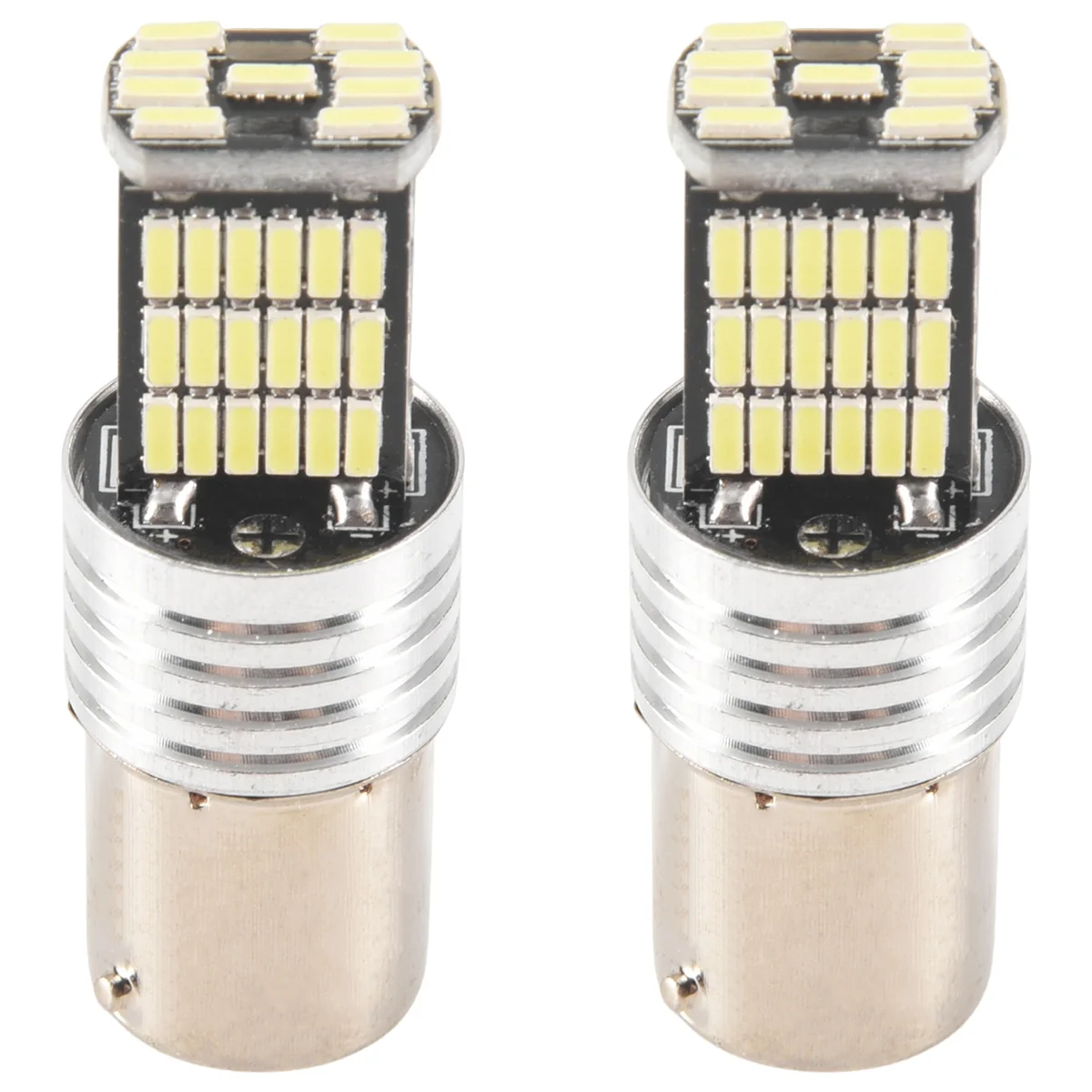 2X 1156LED Canbus 15 SMD BA15S P21W High Power White 6000K Car Brake Tail Light tail lamp socket side marker light