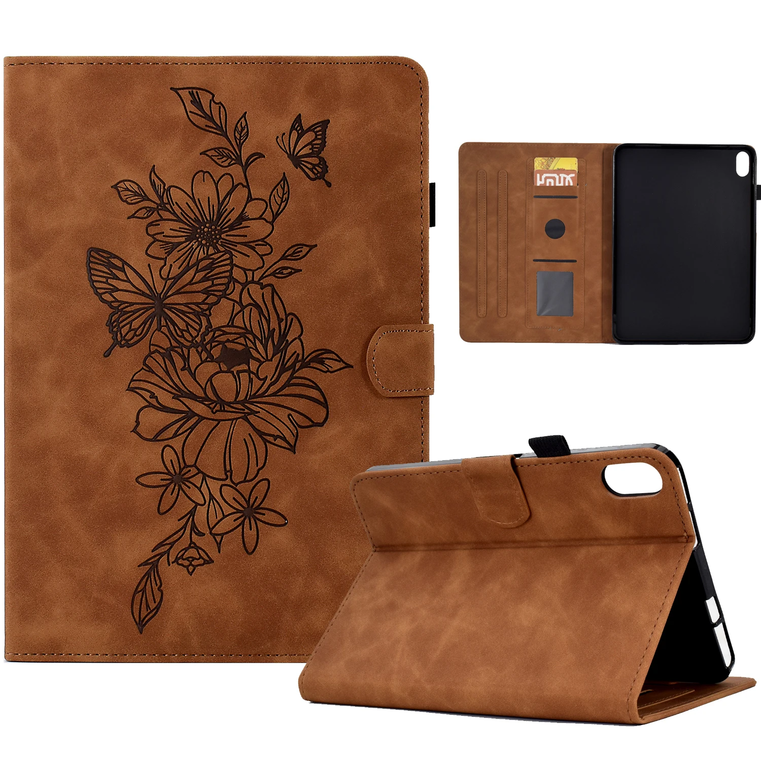 Estojo para Suporte de Cartões de Carteira de Couro Capa Inteligente Ipad Air 10.9 10th 2023 2023 Pro 11 Mini 8.3in2023 10.2 in Smart Cover 9ª Geração