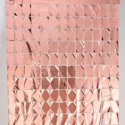 Luxurious Sequin Panel Backdrop for Elegant Events and Celebrations (Rose gold)