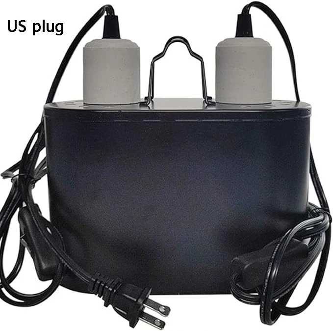 thumbnail image 1 of Accesorio de iluminación dual para reptiles, pantalla de lámpara tipo domo para reptiles, lámpara de calentamiento UVB y UVA, accesorio de terrario combinado con tapa de lámpara doble, 1 of 5