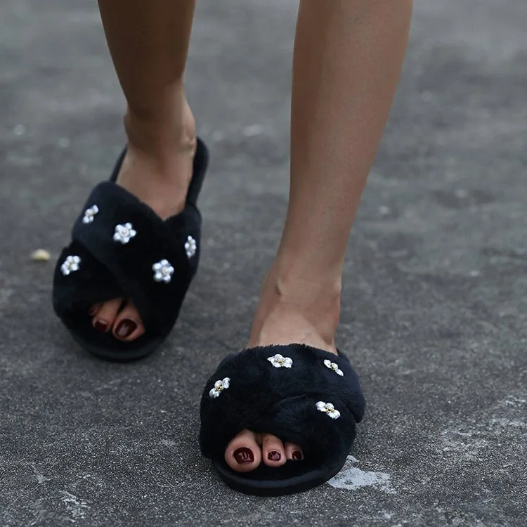 

Women warm slipper 2022 winter autumn indoor shoes casual soft shoes