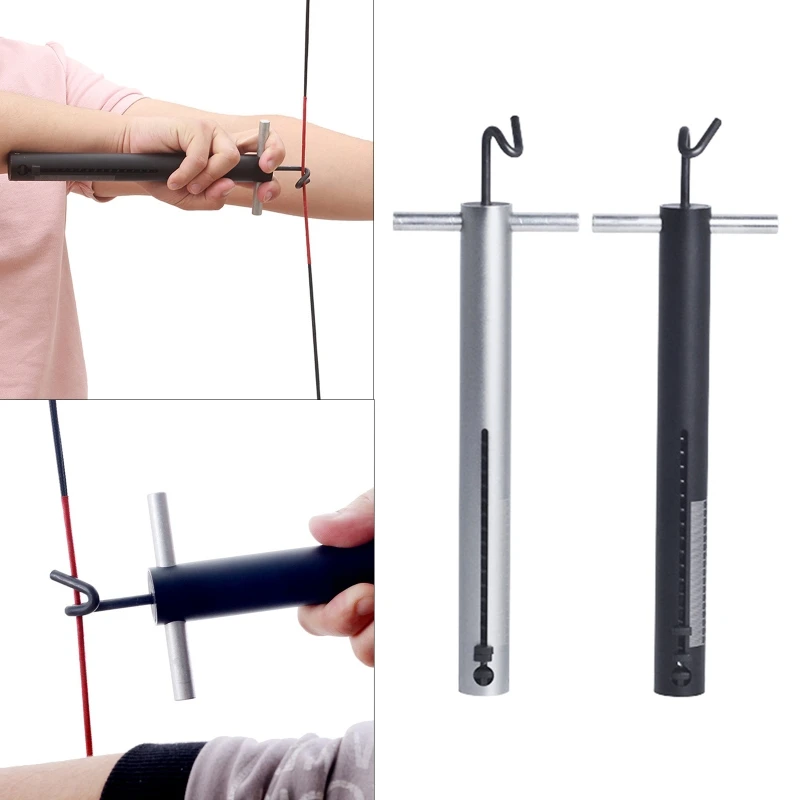 Portable Archery Bow Scale Lightweight Spring Measuring Pounds Peak Draw  Draw Weight Power Scale for Compound Bow Recurve Bow(Ma