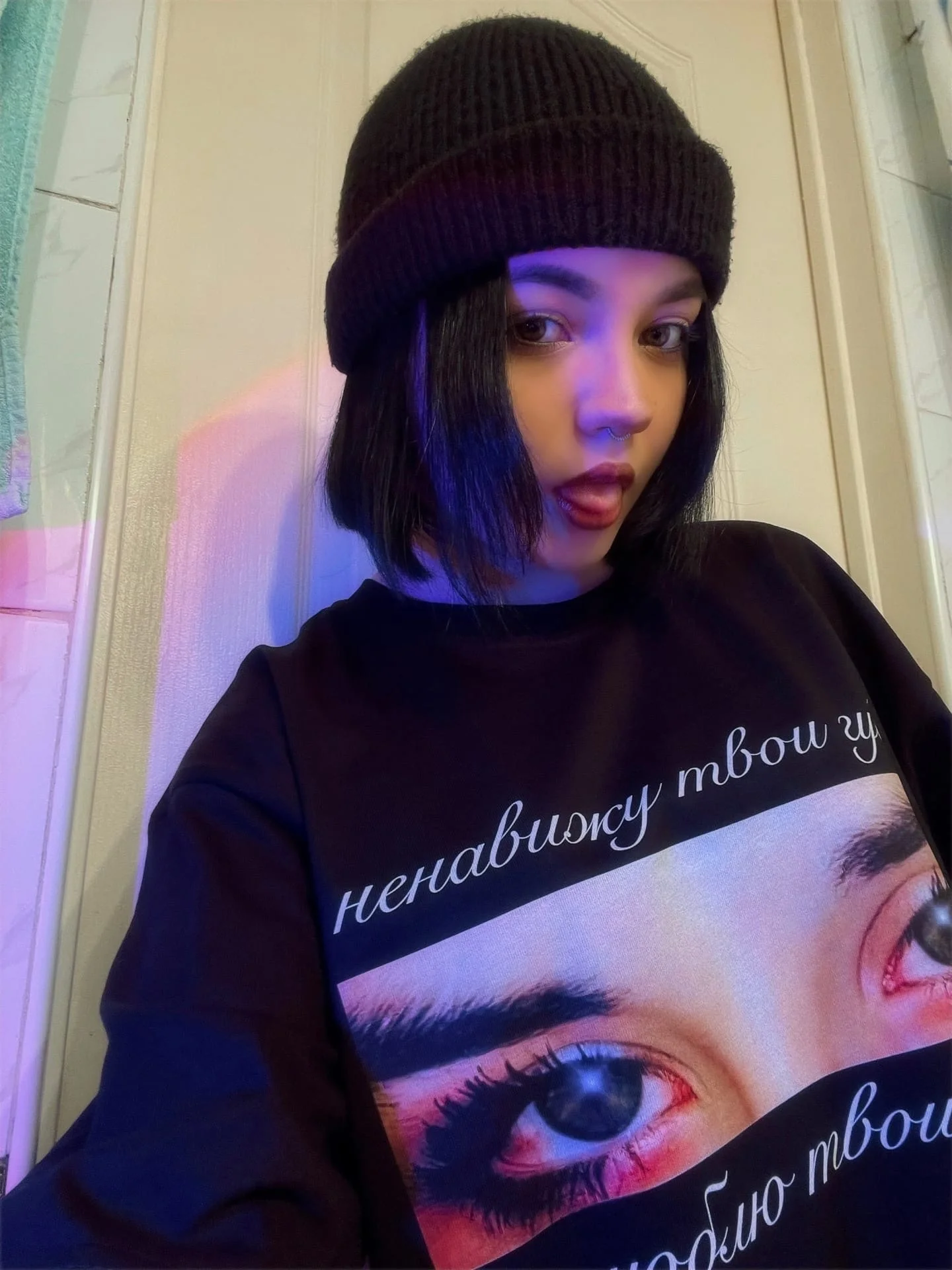 Harajuku Oversized Streetwear Pullover Men’s Hoodies Eyes Graphic Print Hooded Sweatshirt Hip Hop Aesthetic Tops Goth Y2k Winter
