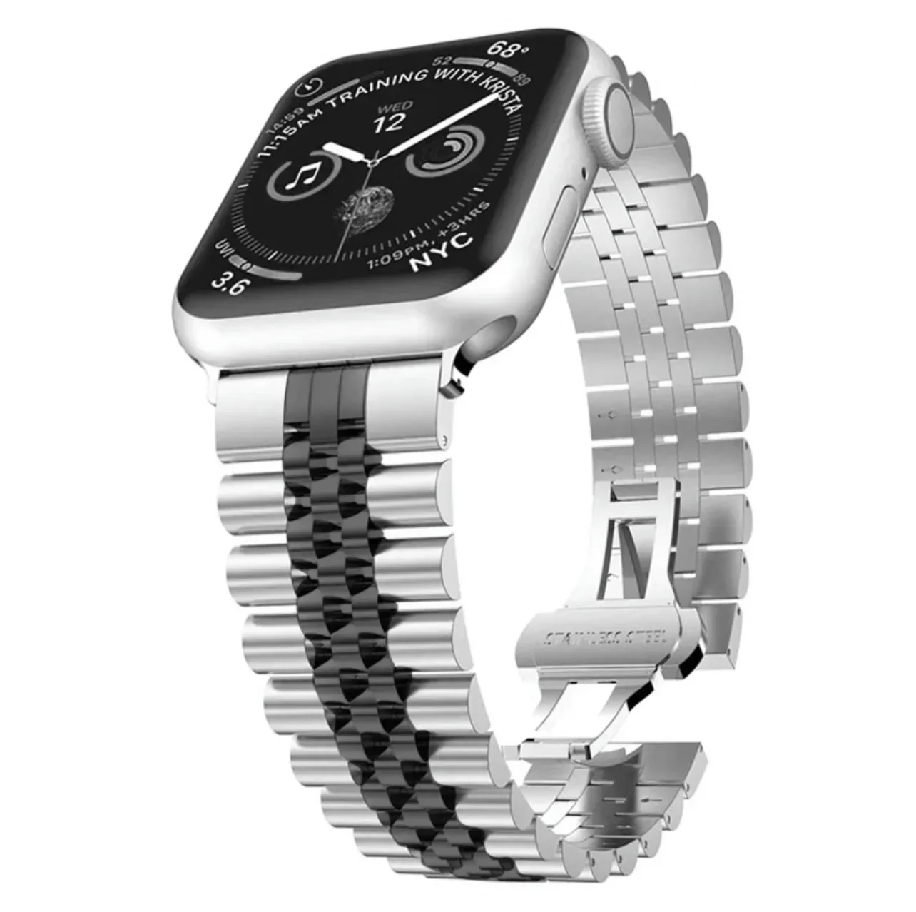 Watch Strap For Apple watch Band 38mm 40mm 41mm 42mm 44mm 45mm 49mm Stainless Steel Link Bracelet iWatch Ultra 1 2 se 5 6 7 8 9