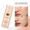 Color Changing Foundation 4 in 1 Moisturizing SPF 30+ Hydrating Color Longwearing Waterproof Travel Coverage Makeup Base 1