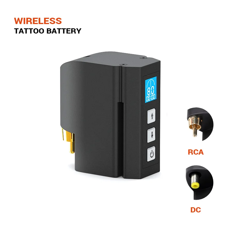 2020 New Professional Mini Wireless Tattoo Power Automatic Matching Motor Machine Supply RCA DC Interface Energy Efficient | Красота и