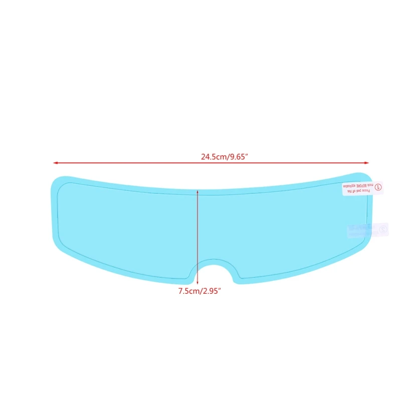 M76E Waterproof Motorbike Coating Helmet Visor Film Universal Antirain Antifog Insert Lens Sticker Shield Safety Driving motorcycle screen protector motorcycle visor cover