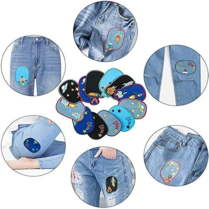 10 stuks ovale suède patches voor ellebogen en knieën