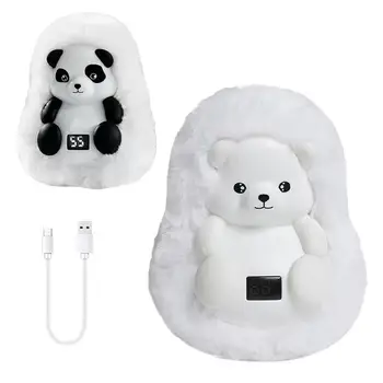충전식 온열 핸드 워머, USB 보조배터리 휴대용 전기 히터, LED 디지털 화면, 1800 mAh, 5000mAh, 겨울