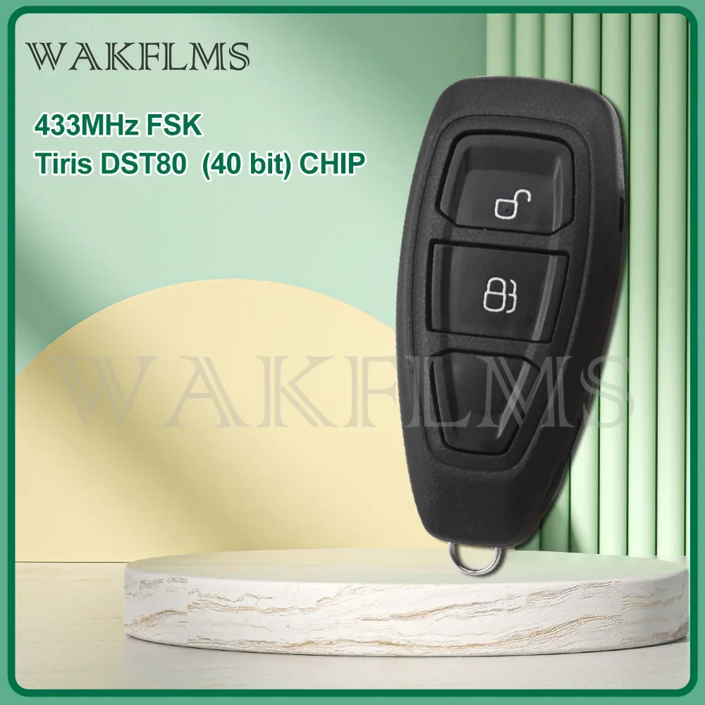 Smart car key Remote car key For Ford Ecosport 2013 2014 2015 2Btn DST+80(40bit) Chip 433MHz FSK