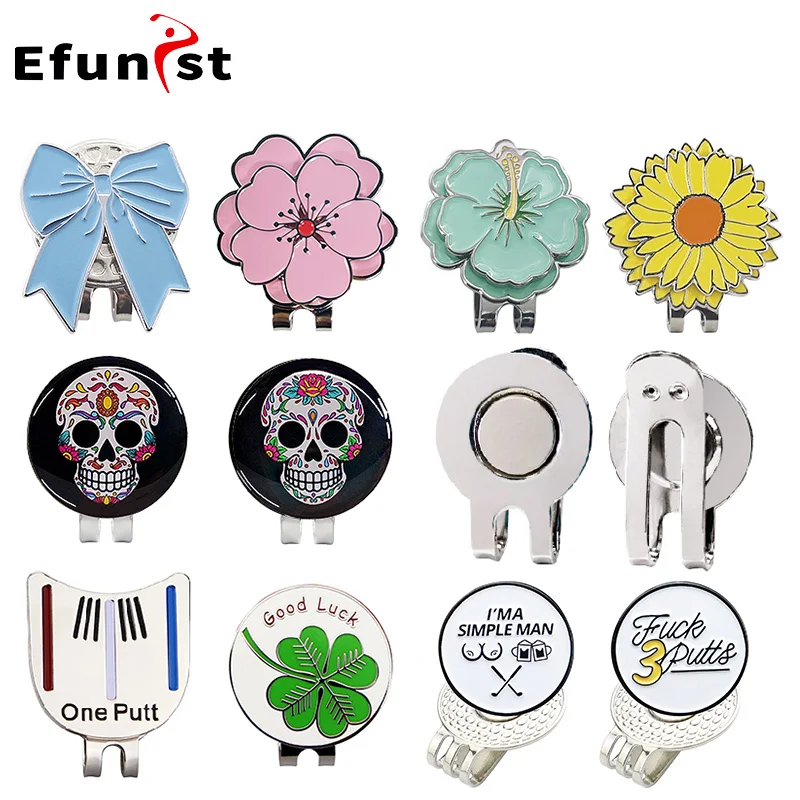 Magnetic Golf Ball Marker Hat Clip - Precision Putting Alignment Tool