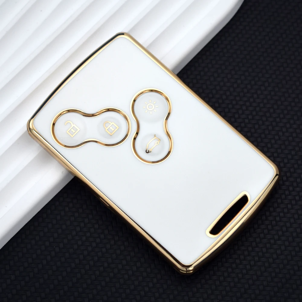 Premium TPU Car Key Case Cover with Keychain - Sleek and Durable Design