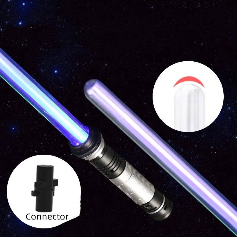 Light saber Lightsaber 2 In 1 RGB adjustable light saber toys children double switch sword toys for boys luminous gifts