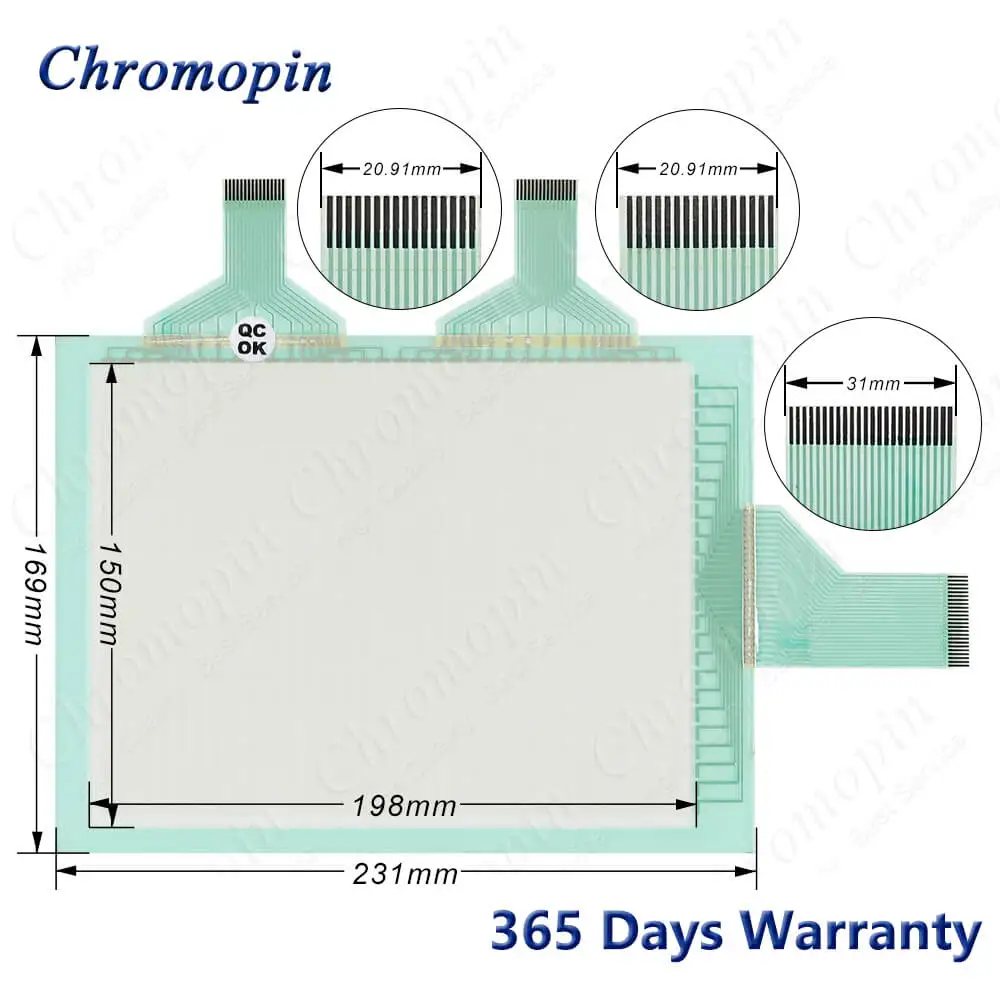 Painel da Tela de Toque Digitador Vidro para Omrom Nt620c-st141b-e Nt620c-st141-e Touchpad com Sobreposição Nt620c-st141 Nt620c-st141b - Imagem 4
