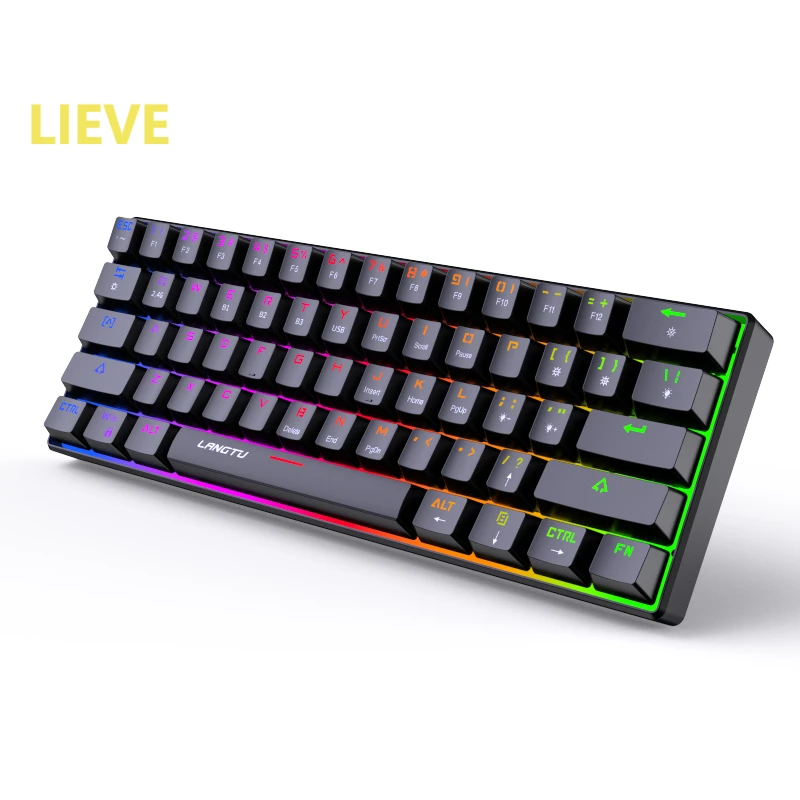 L1 Membrane Silent Wired Keyboard With Chocolate Lighted Key For