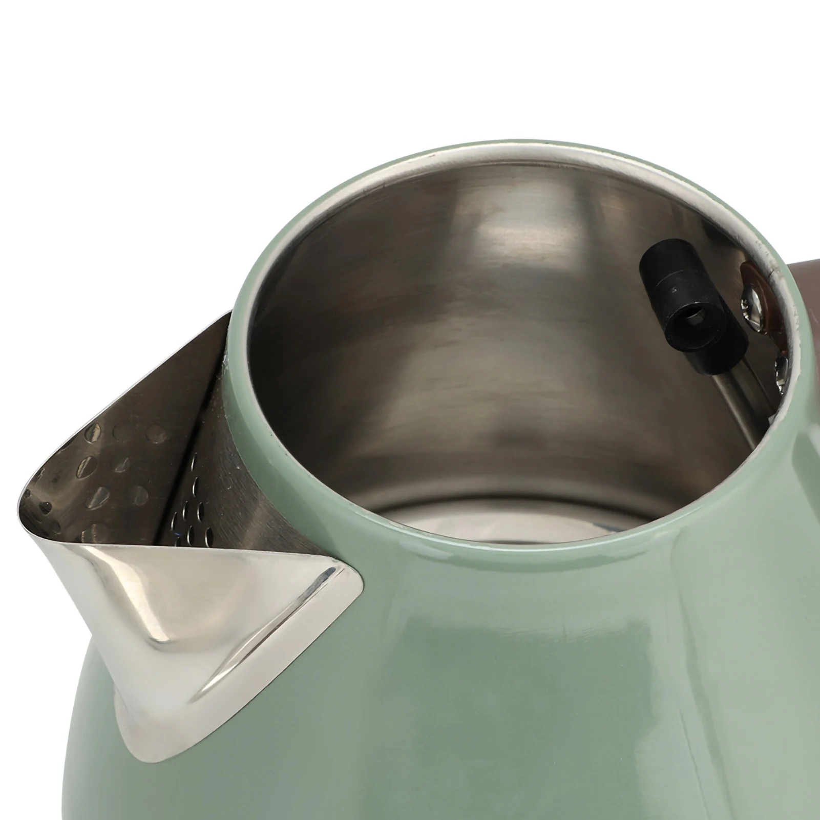 220V-240V 1700ml Stainless Steel Electric Kettle Household Retro Style Tea Water Boiling Pot EU Plug 220V‑240V 5