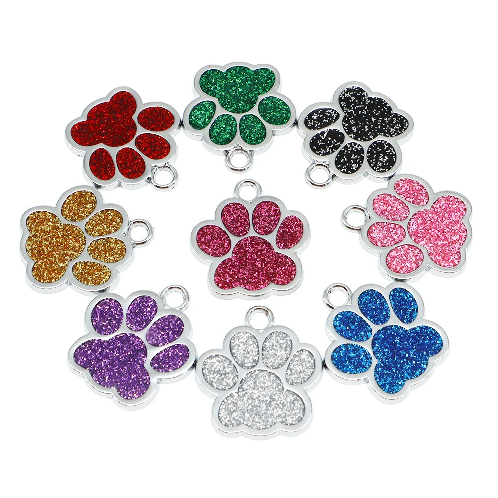 1 Box DIY Pet Keychain Necklace Making Kit with Mixed Color Dog/Cat Paw  Print Enamel Pendant Glitter Powder Charms & Jump Rings - AliExpress