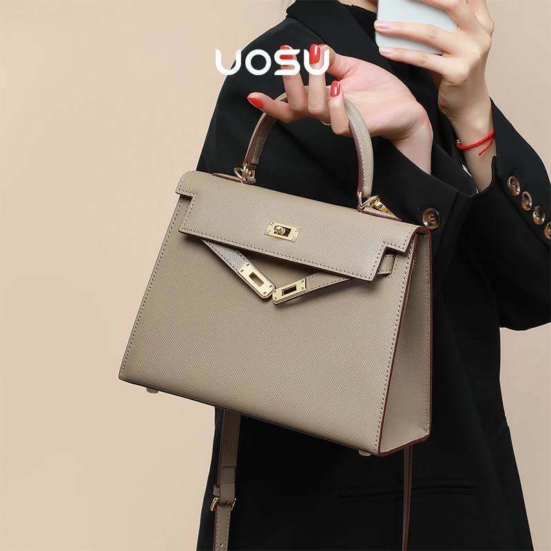 

Splite Leather Women Purses and Handbags Elegant Office Lady Luxury Designer Handbag Party Top Handles Cross Body Bags