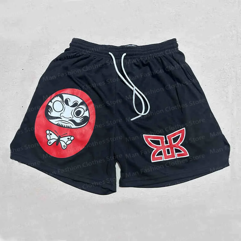American Trend Summer Cartoon Sports Casual Shorts Loose Breathable Quick Drying Men's Casual Style Comfortable Beach Shorts 3