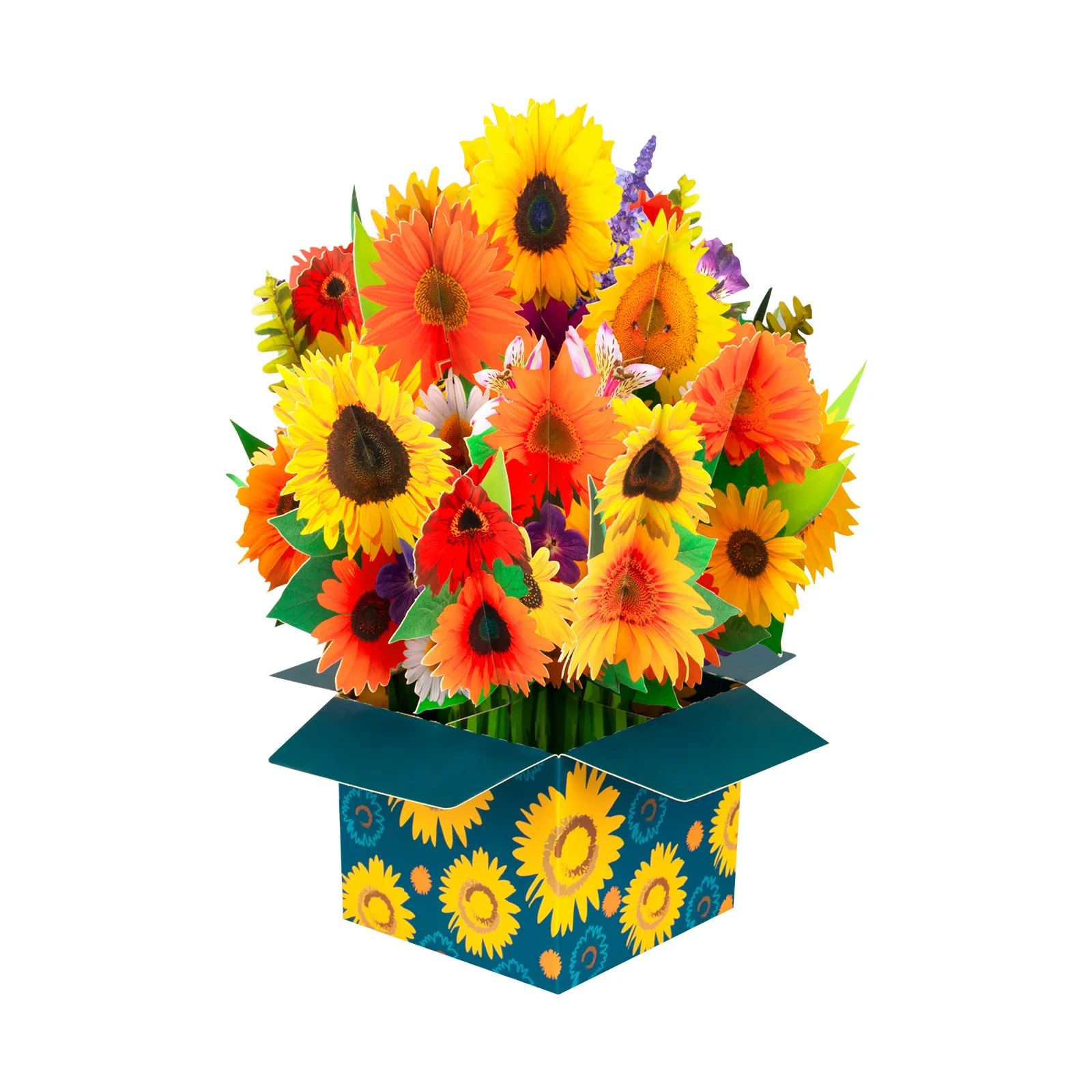 3D 꽃 꽃다발 팝업 카드, 어머니의 날 생일 기념일, 추수감사절 인사 카드, 모든 경우
