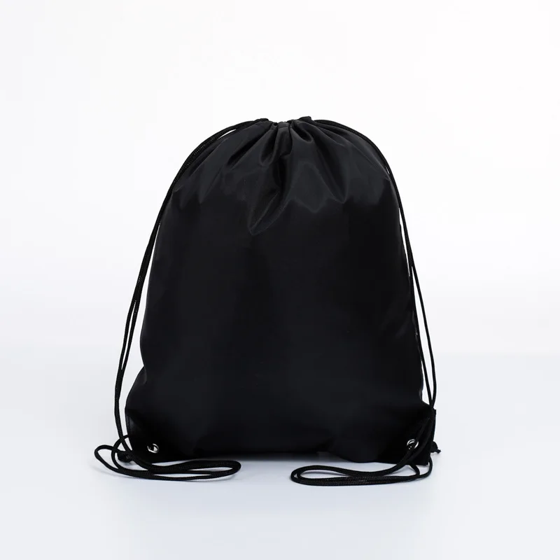 10 PCS/Lot 34*42cm 210D Polyester Drawstring Backpack Bags Marathon Event Sports Storage Oxford Cloth Sacks Customise Logo