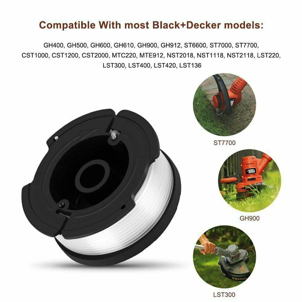 Trimmer Spool &Cap Cover & Spring For Black Decker For Cordless Grass Trimmer Blade Cutter Lawn Mower Accessories Parts