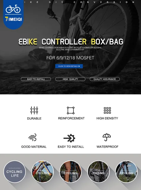 thumbnail image 2 of E-Bike Controller Bag - Waterproof Case For Electric Bike Lithium Batteries & Motor Controllers 2 of 10